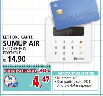 Lettore carte sumup air lettore pos portatile