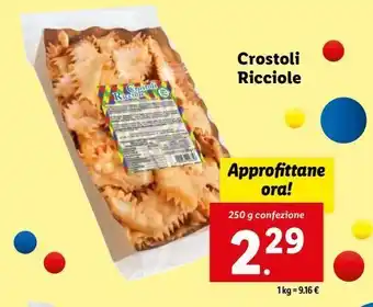 Lidl Crostoli ricciole offerta