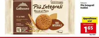 Lidl Più integrali frollini offerta