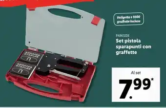 Lidl Set pistola sparapunti con graffette offerta
