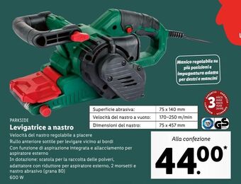 Lidl Levigatrice a nastro offerta