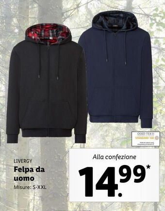 Lidl Felpa da uomo offerta