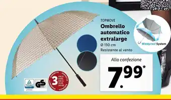 Lidl Ombrello automatico extralarge offerta