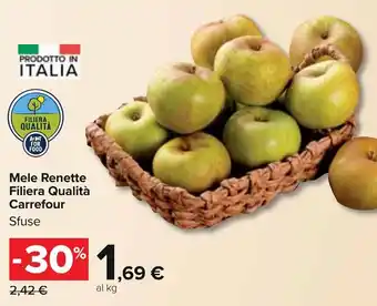 Carrefour Carrefour Mele Renette Filiera Qualità Sfuse offerta