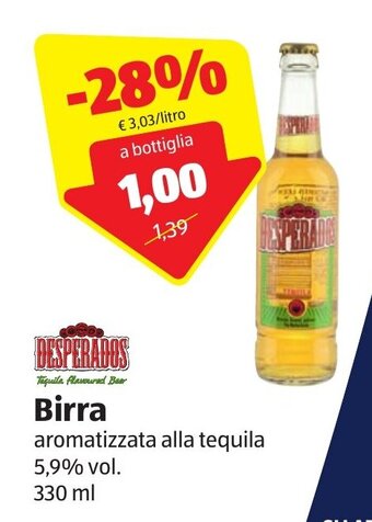 ALDI Desperados Birra 330 ml offerta