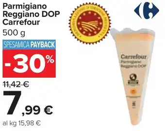 Carrefour Carrefour Parmigiano Reggiano DOP 500 g offerta