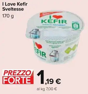 Carrefour I Love Kefir Sveltesse 170 g offerta