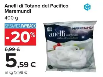 Maremundi Anelli di Totano del Pacifico 400 g