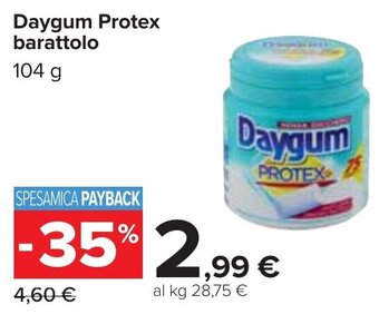 Carrefour Daygum Protex barattolo 104 g offerta