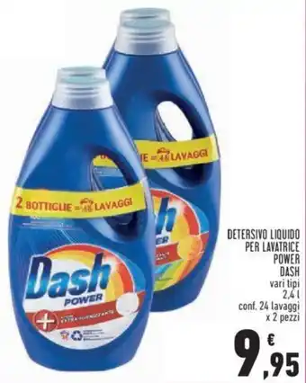Conad Dash Detersivo Liquido per Lavatrice Power vari tipi 2,4 l offerta