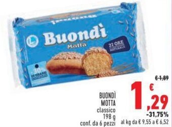 Conad Buondì Motta classico 198 g offerta