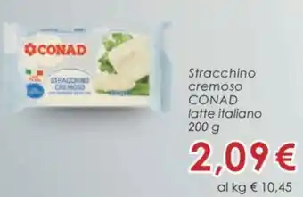 Conad Conad Stracchino cremoso latte italiano 200 g offerta