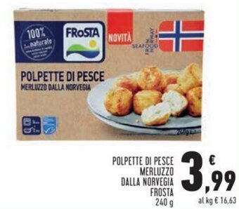 Conad Frosta Polpette di Pesce Merluzzo Dalla Norvegia 240 g offerta
