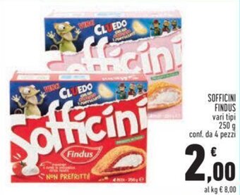 Conad Findus Sofficini vari tipi 250 g offerta