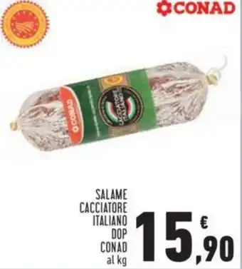 Conad Conad Salame Cacciatore Italiano DOP offerta