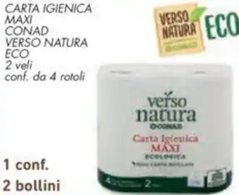 Conad Eco Verso Natura Conad Carta Igienica Maxi 2 veli offerta