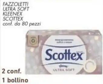 Conad Scottex Kleenex Fazzoletti Ultra Soft offerta