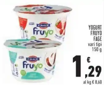Conad Fage Fruyo Yogurt vari tipi 150 g offerta