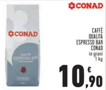 Conad Conad Caffè Qualità Espresso Bar in grani 1 kg offerta