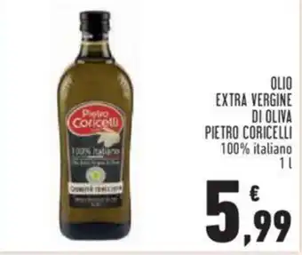 Conad Pietro Coricelli Olio Extra Vergine di Oliva 100% italiano 1 l offerta