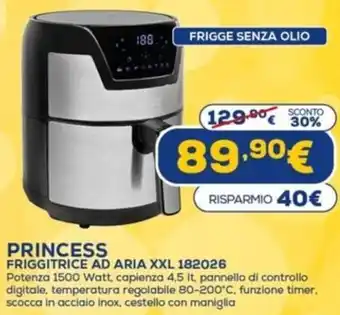 Euronics Princess Friggitrice AD Aria XXL 182026 offerta