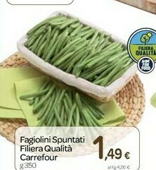 Carrefour Carrefour Fagiolini Spuntati Filiera Qualità offerta