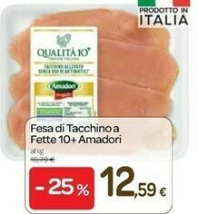 Carrefour Amadori Fesa Di Tacchino A Fette 10+ offerta