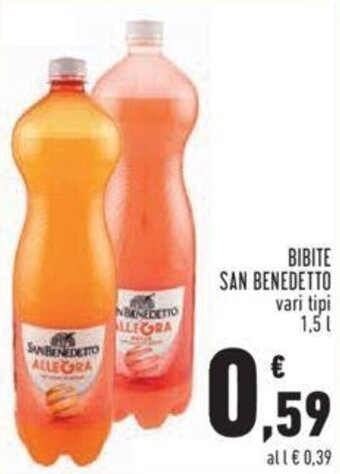 Conad San Benedetto Bibite vari tipi 1,5 l offerta
