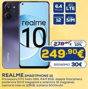 Euronics Realme Smartphone 10 offerta