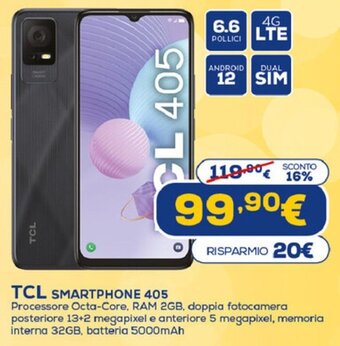 Euronics TCL Smartphone 405 offerta