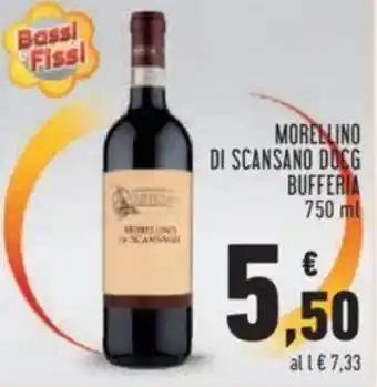 Conad Bufferia Morellino di Scansano DOCG Bufferia 750 ml offerta