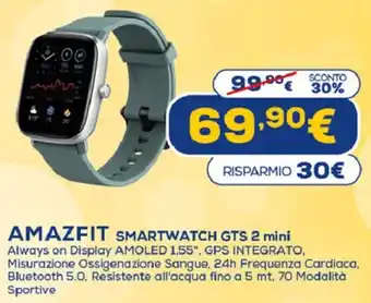 Euronics Amazfit Smartwatch GTS 2 mini offerta