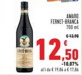 Conad Fernet-Branca Amaro 700 ml offerta