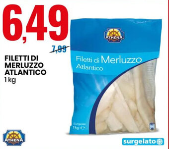 Eurospin Athena Filetti di Merluzzo Atlantico 1 kg offerta