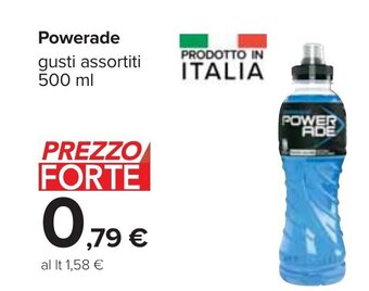 Carrefour Powerade gusti assortiti 500 ml offerta