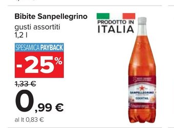 Bibite Sanpellegrino gusti assortiti 1,2 l