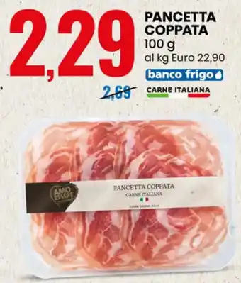 Eurospin Carne Italiana Pancetta Coppata 100 g offerta