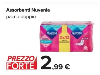 Carrefour Nuvenia Assorbenti pacco doppio offerta