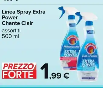 Carrefour Extra Power LInea Spray Chante Clair assotiti 500 ml offerta