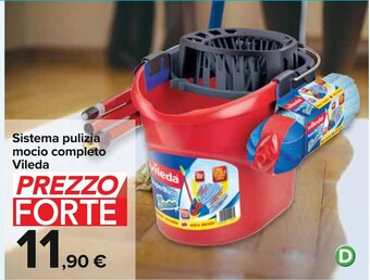 Carrefour Vileda Sistema pulizia mocio completo offerta