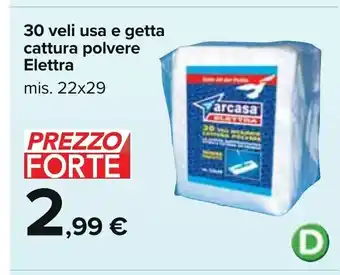 Elettra 30 veli usa e getta cattura polvere mis. 22 x 29