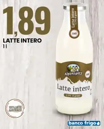 Eurospin Alpenspitz Latte Intero 1 L offerta