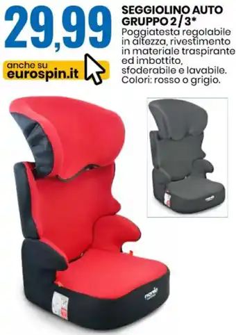 Seggiolino Auto Gruppo 2/3