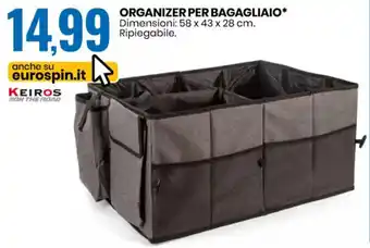 Eurospin Keiros Organizer per Bagagliaio offerta