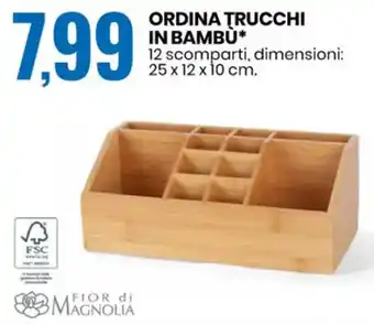 Eurospin Ordina Trucchi in Bambù offerta