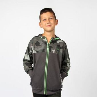 Globo Moda American rap - felpa grigia full zip con cappuccio offerta