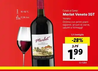 Lidl Merlot veneto igt offerta