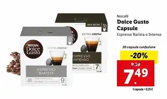 Lidl Dolce gusto capsule offerta