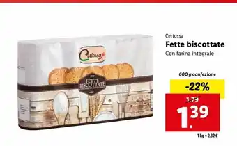 Lidl Fette biscottate offerta