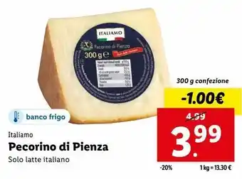 Lidl Pecorino di pienza offerta